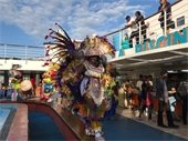 The Junkanoo Gawds performing on the Grand Celebration