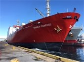 Monarch Countess Ro/Ro cargo ship arrives at Port after almost two years in dry dock 
