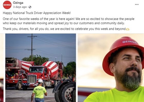 Ozinga truck drivers