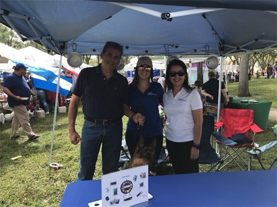 Port Executive Dircetor Manuel and Almira and staff at business expo 