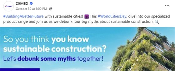 CEMEX social media post