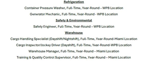 Tropical Shipping jobs