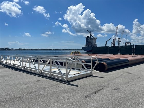 Dock equipment at Berth One 