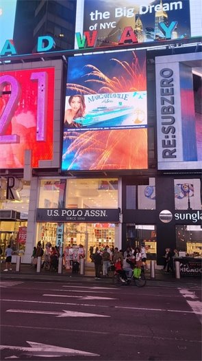 Margaritaville at Sea featured in Time Square