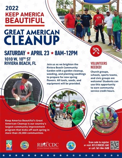 Riviera Beach Keep America beautiful flyer 
