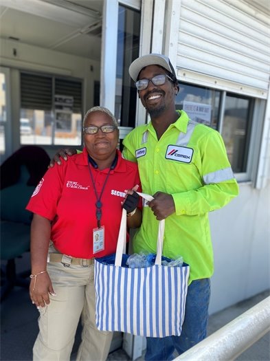 Security Officer Stephanie King recognized by Cemex