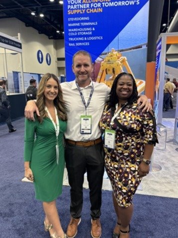 PIO Yaremi Farinas, Port Contractors Representative Mike Noyes and Dircetor of Tenant Relations Tacaria Anderson Jones