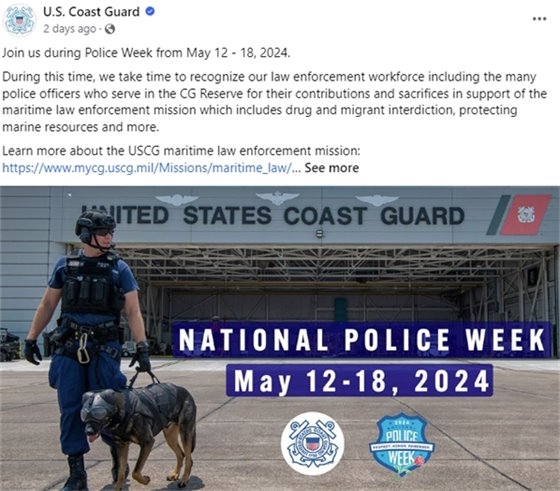 USCG social post