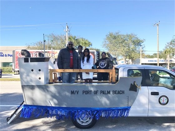Pot Commissioner Dr. Deandre Poole, Varisa Lall Dass, Facilities Foreman Lawrence Kelly and Security Officer Stephanie King