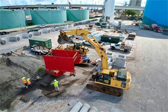 Ozinga terminal construction 