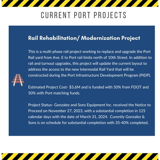 Rail rehabilitation project update