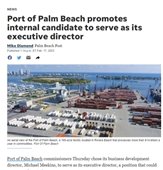 Screenshot of Palm Beach Post article