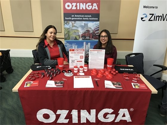 Ozinga employees at Career Expo