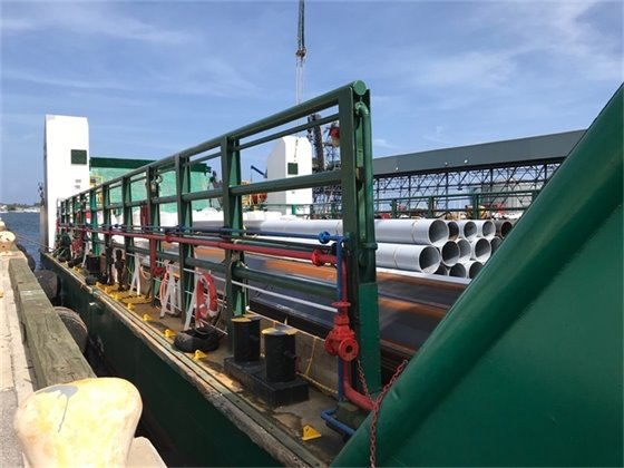 Break bulk cargo on cargo ship