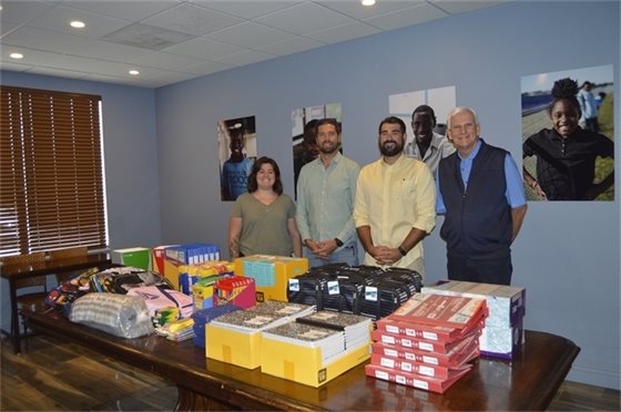 CEMEX and Southeast Hay Temrinal Managers donating school supplies to Urban Youth Impact