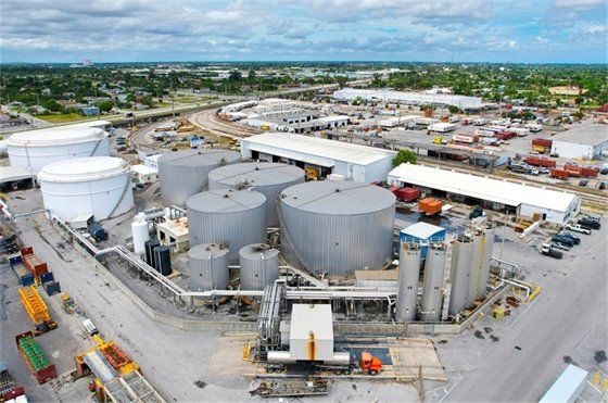 Asphalt terminal and Heavy Lift Services warehouses