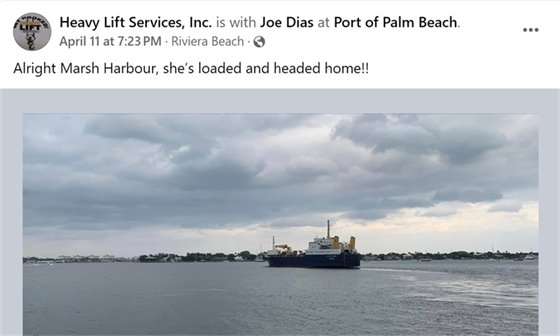 Heavy Lift Services social media post