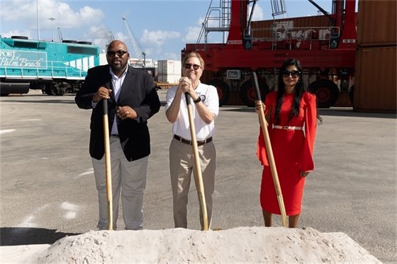 Commissioners Dr. Deandre Poole, Blair Ciklin and Varisa Lall Dass