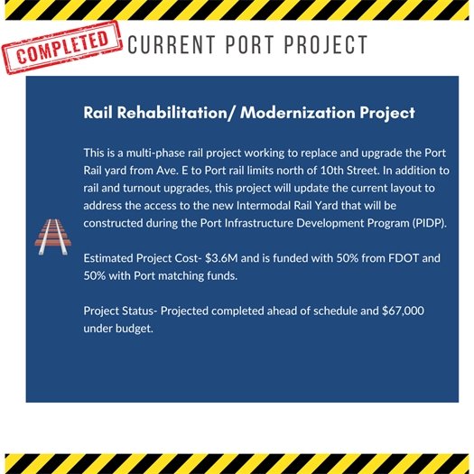Rail rehabilitation project update