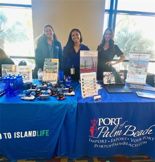 Tropical Shipping HR employees and Port Public Information Officer Yaremi Farinas