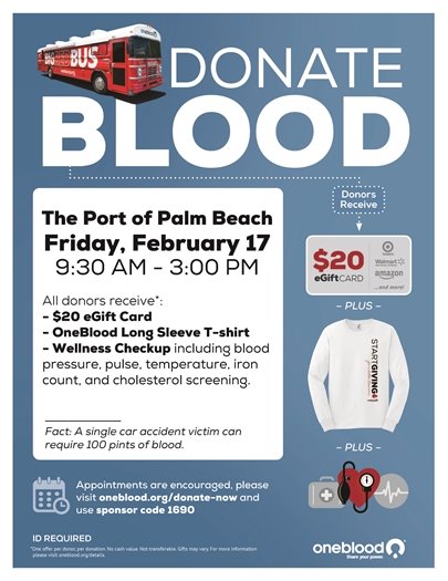 Blood Drive Feb. 17th