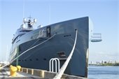 Mega yacht first to utilize berth one after construction 