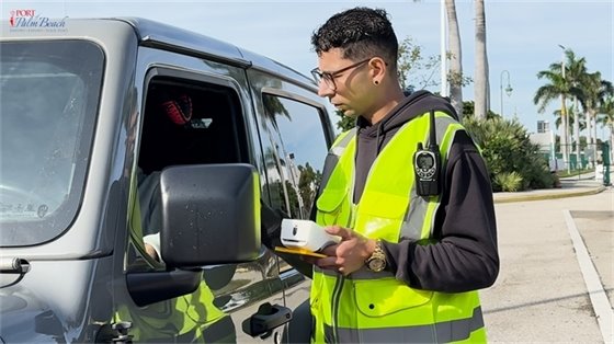 Palm Beach Parking attendant