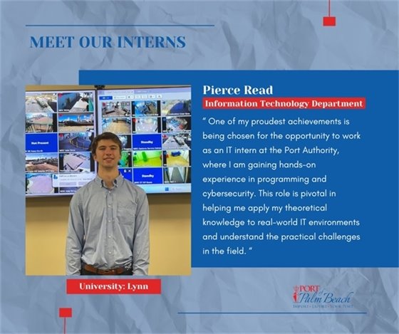 Summer Intern Pierce Read