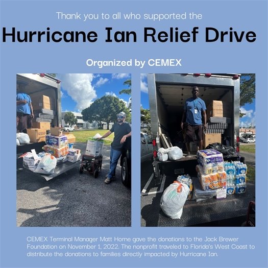 Graphic on Hurricane Ian Donations