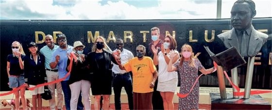 Port Commissioner Dr. Enright attended MLK memorial event