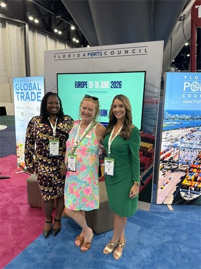 Director of Tenant Relations Tacaria Anderosn Jones, FPC representative Christy Gandy and PIO Yaremi Farinas