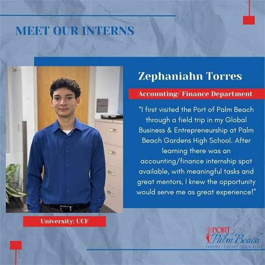 Summer Intern Zephaniahn Torres