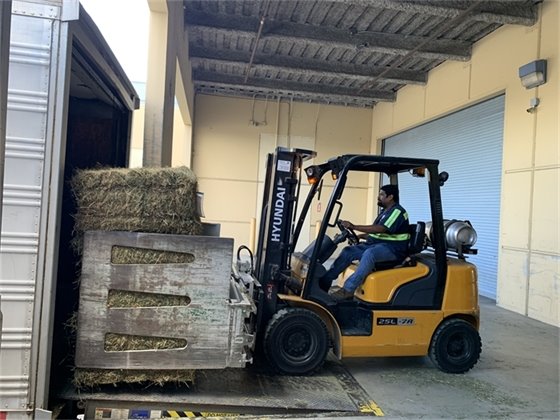 Southeast Hay forklift operator