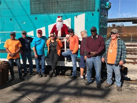 Santa with Heavy Lift team