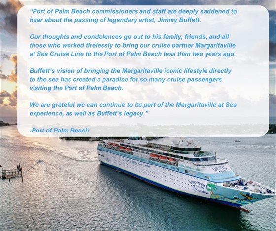 Port of Palm Beach's statement on death of Jimmy Buffett