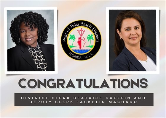 District Clerk Beatrice Greffin and Deouty Clerk Jackelin Machado