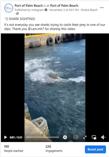 Screenshot of Facebook post