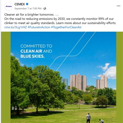 CEMEX social media post