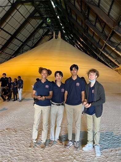 Palm Beach Gardens High School students at sugar warehouse