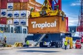 Tropical Shipping employees loading vessel