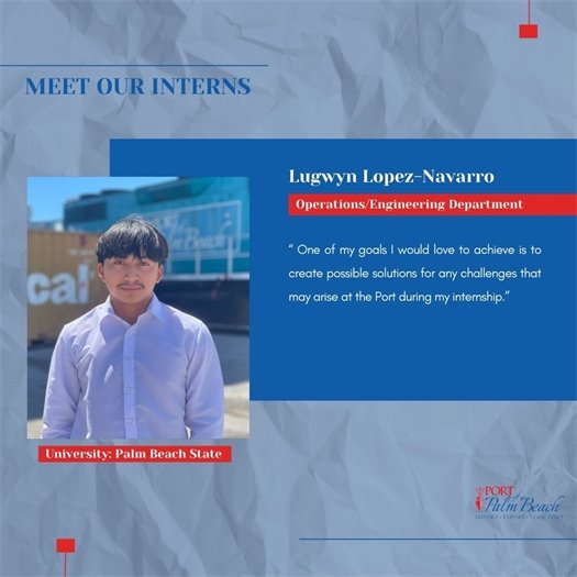 Summer Intern Lugwyn Lopez-Navarro