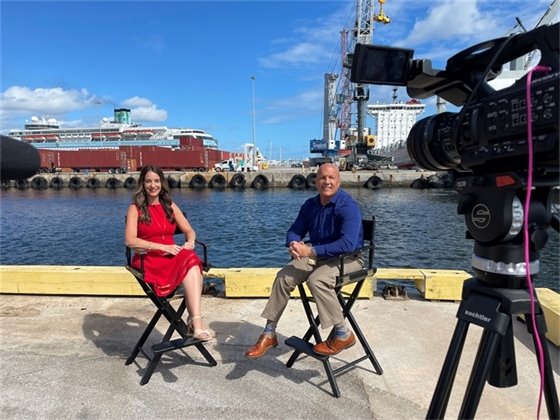 Public Information Officer Yaremi Farinas and Director of Security Rick Placeres