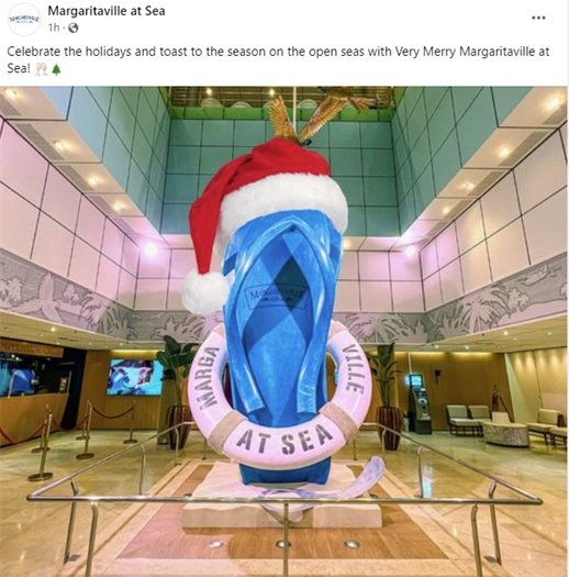 Margaritaville at Sea social media post