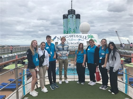 Students aboard Margaritaville at Sea Paradise