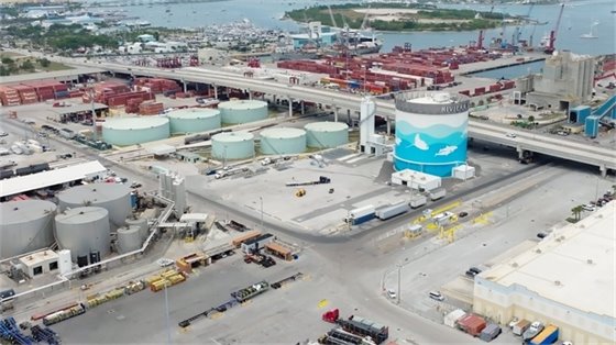 Aerial showing security entrance near Broadwaye Avenue