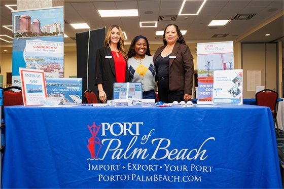 PIO Yaremi Farinas, former Port intern Annastacya Jahore and HR Manager Raquel Rivera