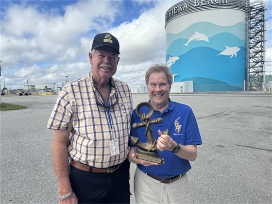 Captain mike Bethel and Chair Blair Ciklin