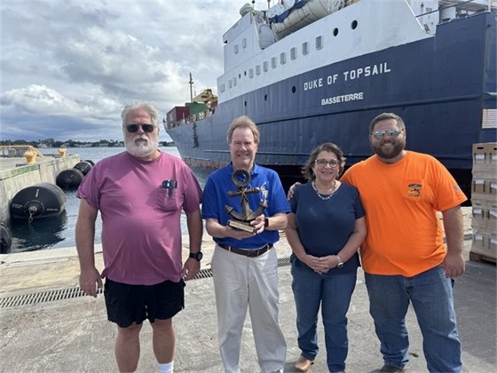 Glen, Tina, and Joe Dias with Chair Blair Ciklin