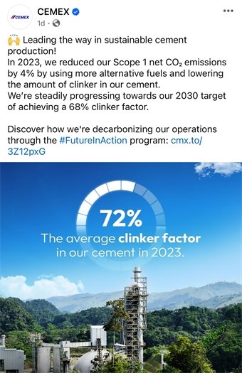 CEMEX social media post