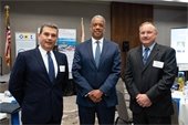 Executive Director Manuel Almira, Commission Chair Wayne Richards and Senior Director of Operations and Security Ken Hern